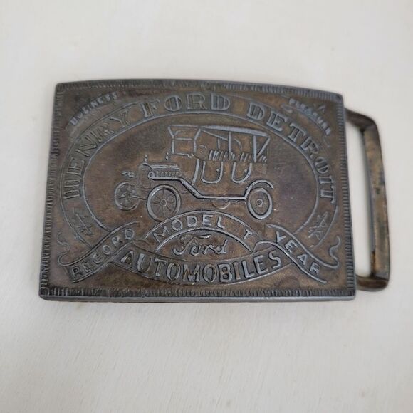 HENRY Ford Detroit Model T Belt Buckle - Picture 2 of 4